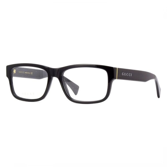 NEW GUCCI SQUARE EYEGLASSES GUCCI GG1141O 004 BLACK CLEAR EYEWEAR